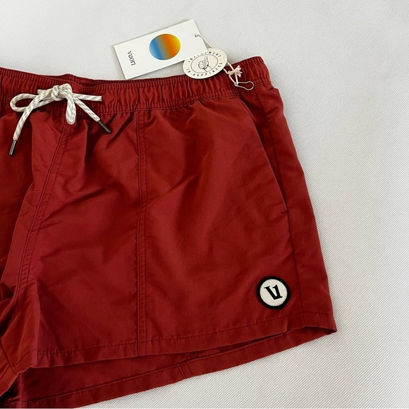 Vuori Sunwashed Short Sienna Size Large Elastic Waist Burnt Orange Performance - Picture 10 of 15
